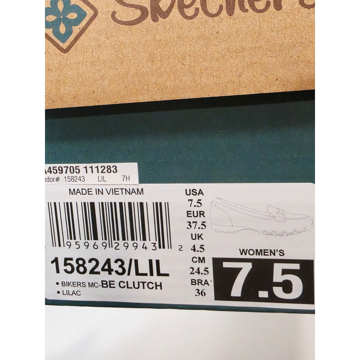 Skechers Women's Bikers MC BE Clutch LilacSuede Slip-On Loafers