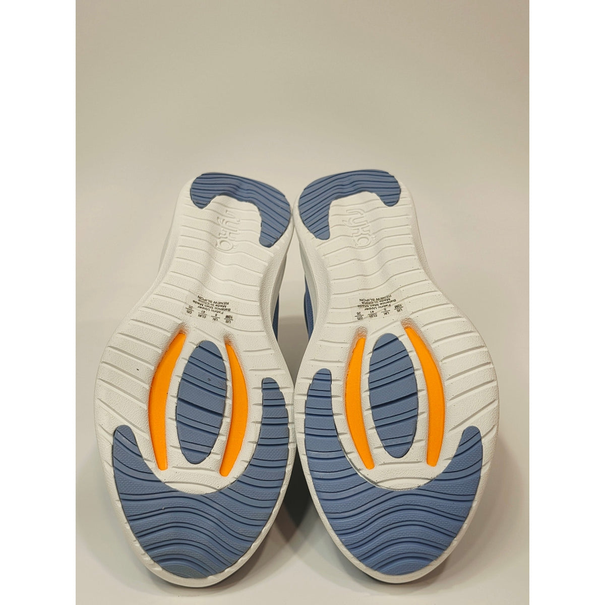 Ryka Women's Renew Recovery Washable Bungee Slip-On Sneakers Blue Wide Size 9.5