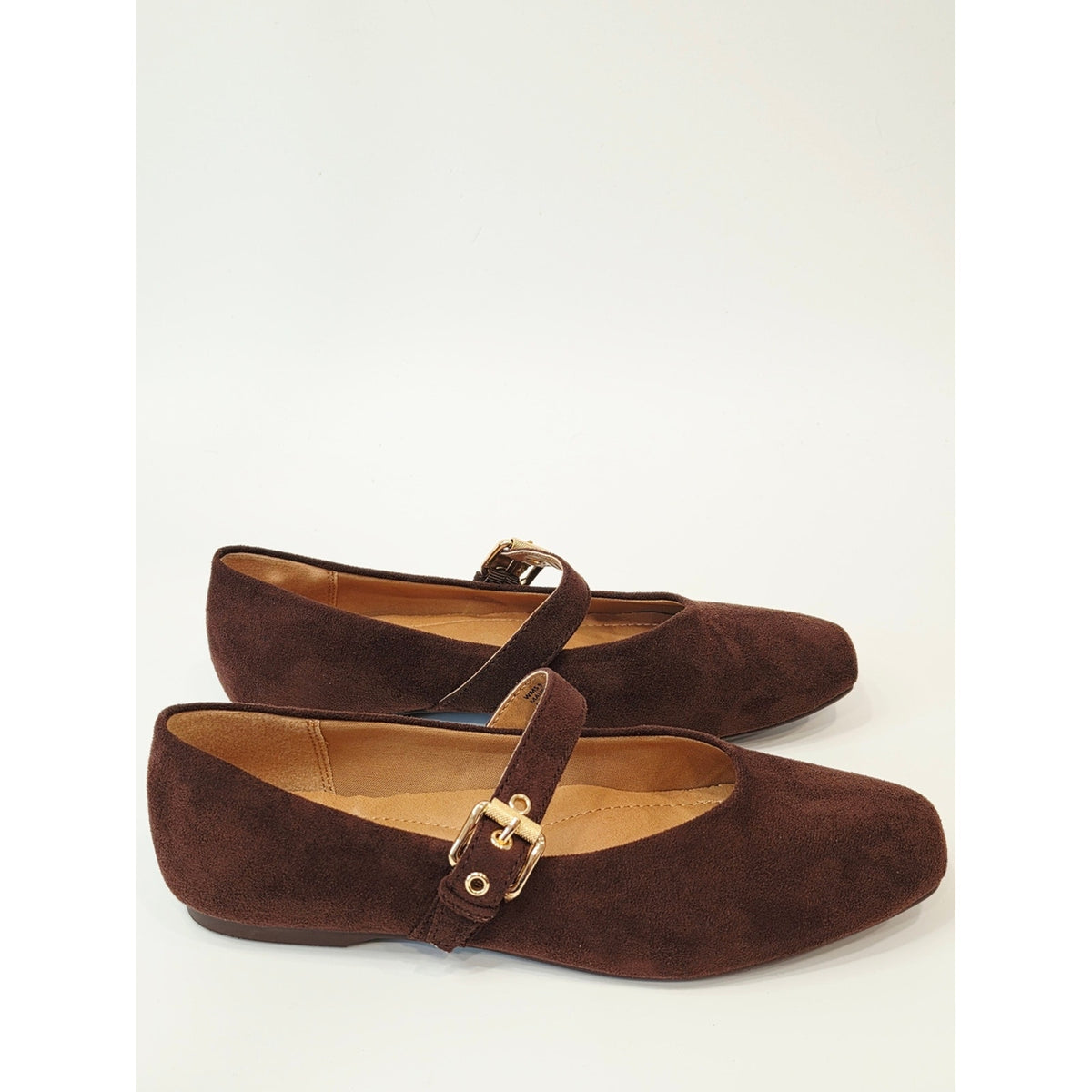 DV Dolce Vita Mulaney Women’s Brown Faux Suede Mary Jane Flats – Size 9