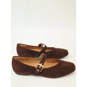 DV Dolce Vita Mulaney Women’s Brown Faux Suede Mary Jane Flats – Size 9