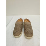 easy street Natural Aretha Laser-Cut Slip-On Mules