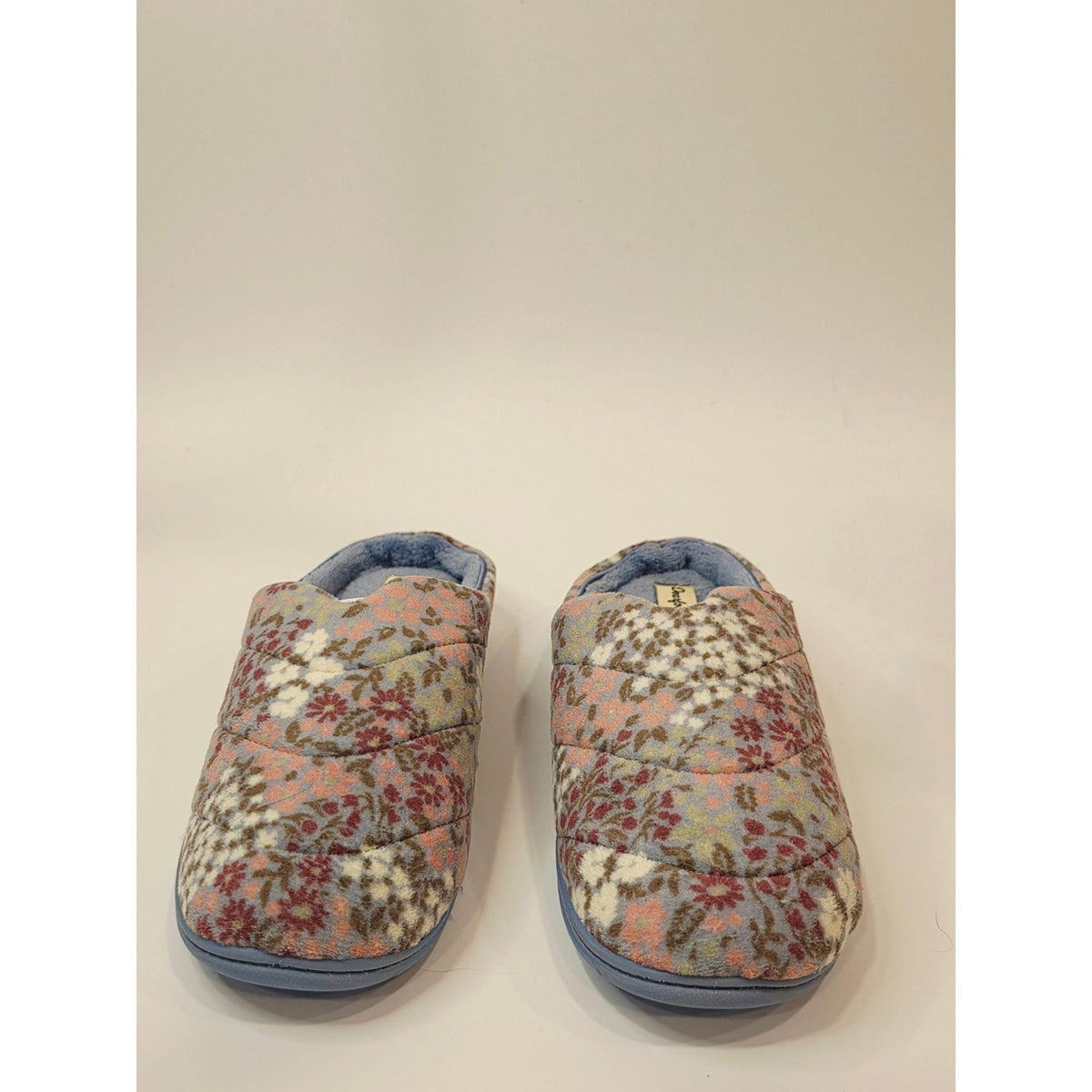 Dearfoams Women’s Cozy Clog Slippers – Floral | Size L (9–10)
