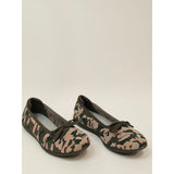 Clarks Cloudsteppers Washable Knit Bow Flats - Carly Hope Olive green Wide Size
