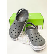 Crocs Unisex Bayaband Clog – Slate Grey/White | Men’s 11