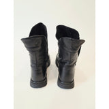 Miz Mooz Delena Black Slouchy Ruched Boots