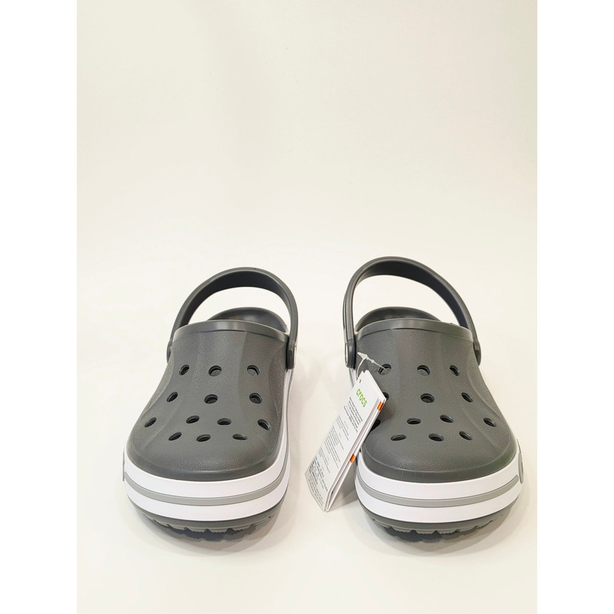 Crocs Unisex Bayaband Clog – Slate Grey/White | Men’s 11