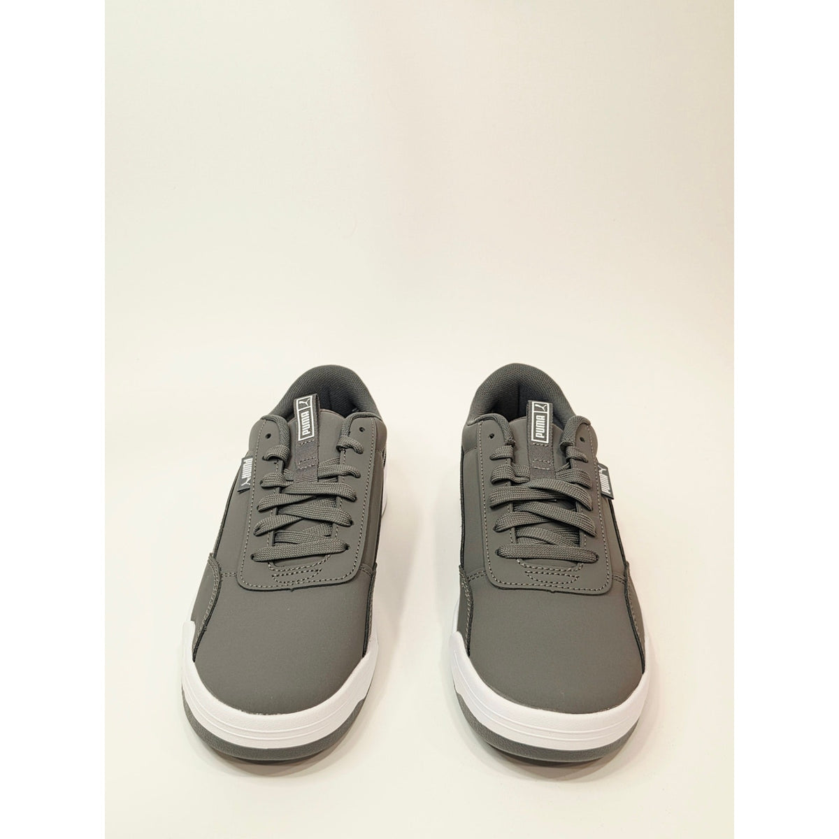 PUMA Men's Skate Sneaker Gray Low-Top Casual Sneakers