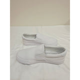 Lugz Clipper Wide White Canvas Slip-On Women's Flats