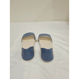 Joybees Women's Friday Flats in Dusty Blue/Bone feature a comfortable EVA foam