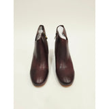 Antelope Perrin P16 Coffee Leather Ankle Booties/Side Zip - EU 38 US Size 7.5