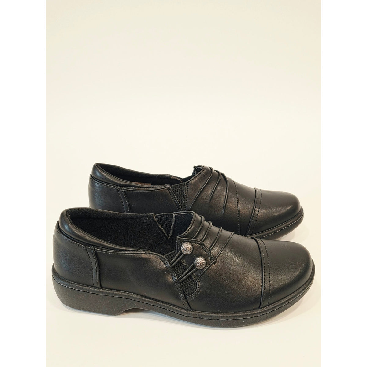 Eastland Sylvan Black Slip-On Padded Leather Loafers