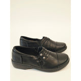 Eastland Sylvan Black Slip-On Padded Leather Loafers