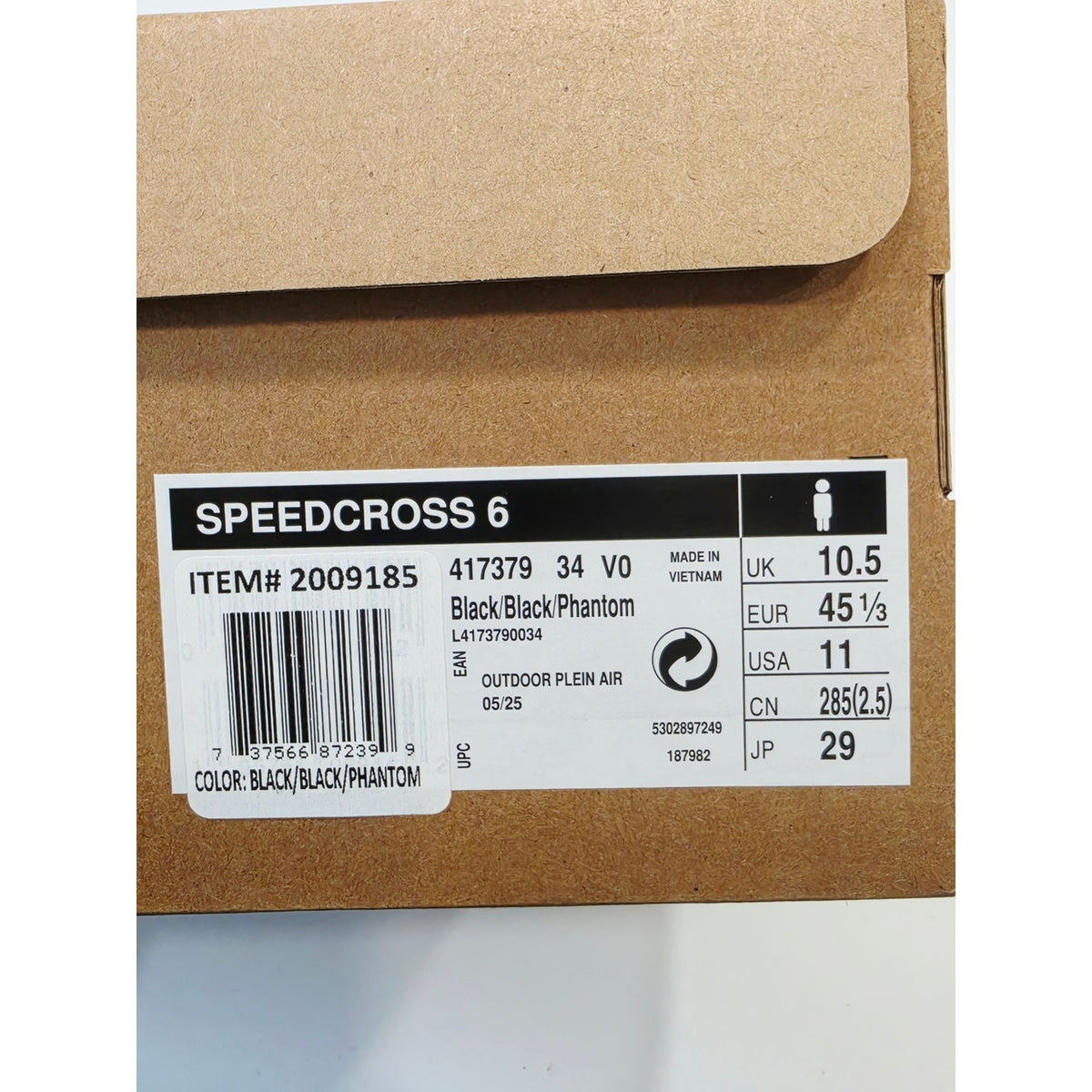 Salomon Speedcross 6 Trail Running Shoes - Black US Size 11