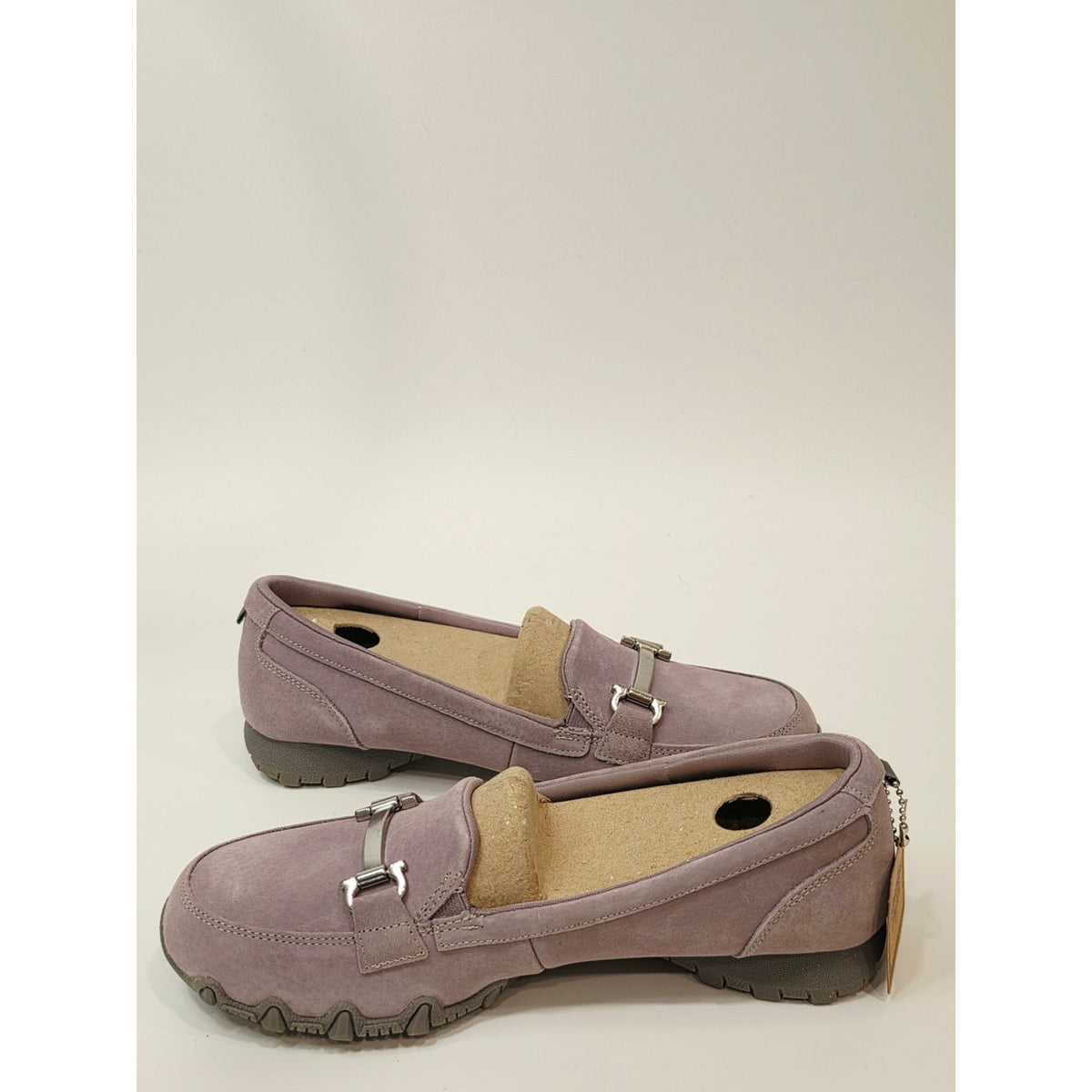 Skechers Women's Bikers MC BE Clutch LilacSuede Slip-On Loafers