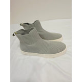 Journee Collection Kody Knit Slip-On Ankle Booties in Sage Green
