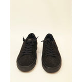 Skechers Court Break embellished black sneakers with rhinestone-accented toes