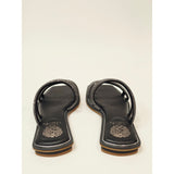 Vince Camuto Peomi Black Crystal-Strap Slide Sandals