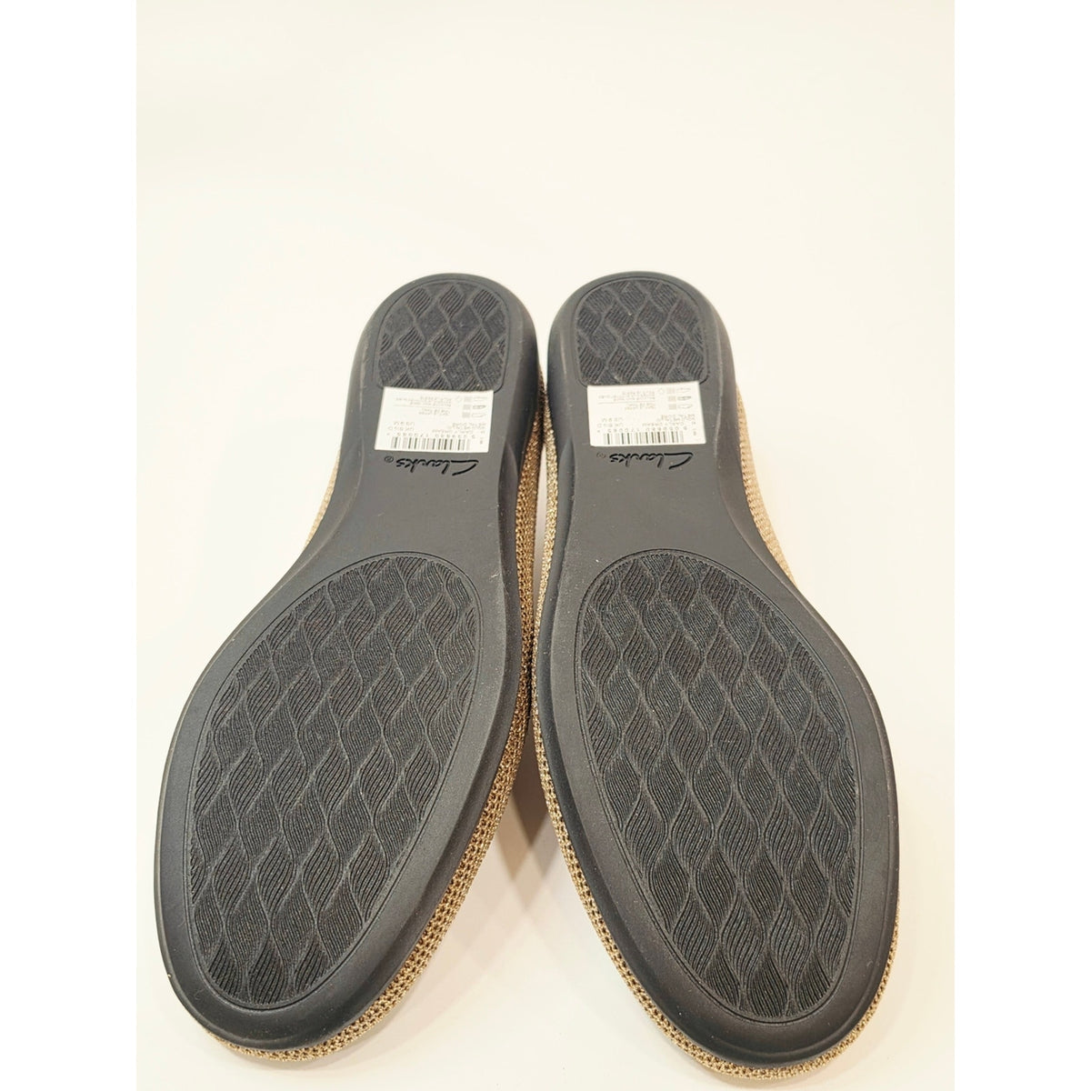 Clarks Cloudsteppers Washable Knit Slip-Ons in the style Carly Dream Fur in gold