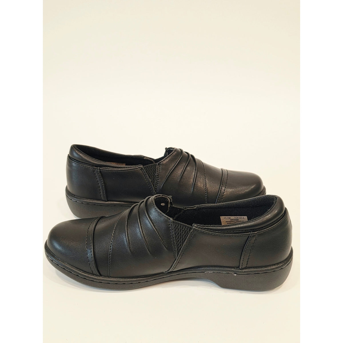 Eastland Sylvan Black Slip-On Padded Leather Loafers