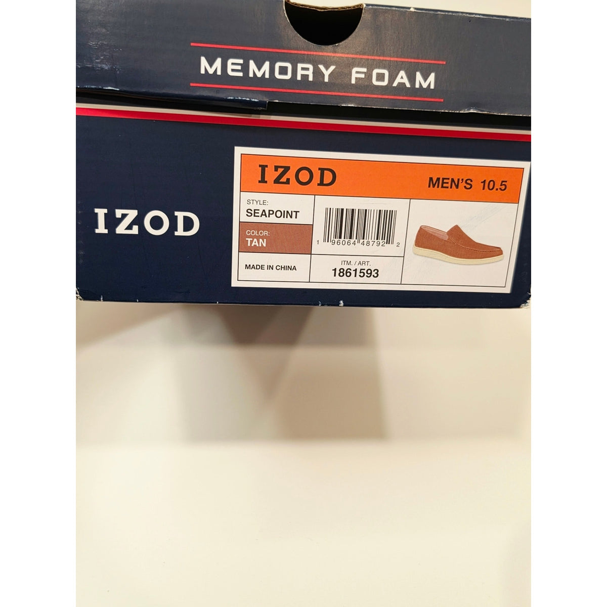 IZOD Seapoint Men’s Slip-On Casual Loafers in Tan