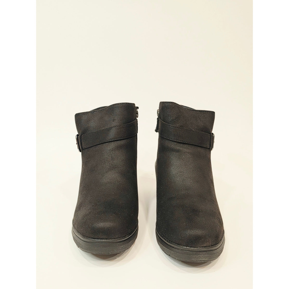 BOBS from Skechers Gala In High Demand Women’s Black Wedge Ankle Boots