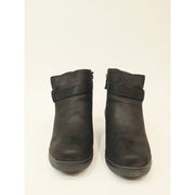 BOBS from Skechers Gala In High Demand Women’s Black Wedge Ankle Boots