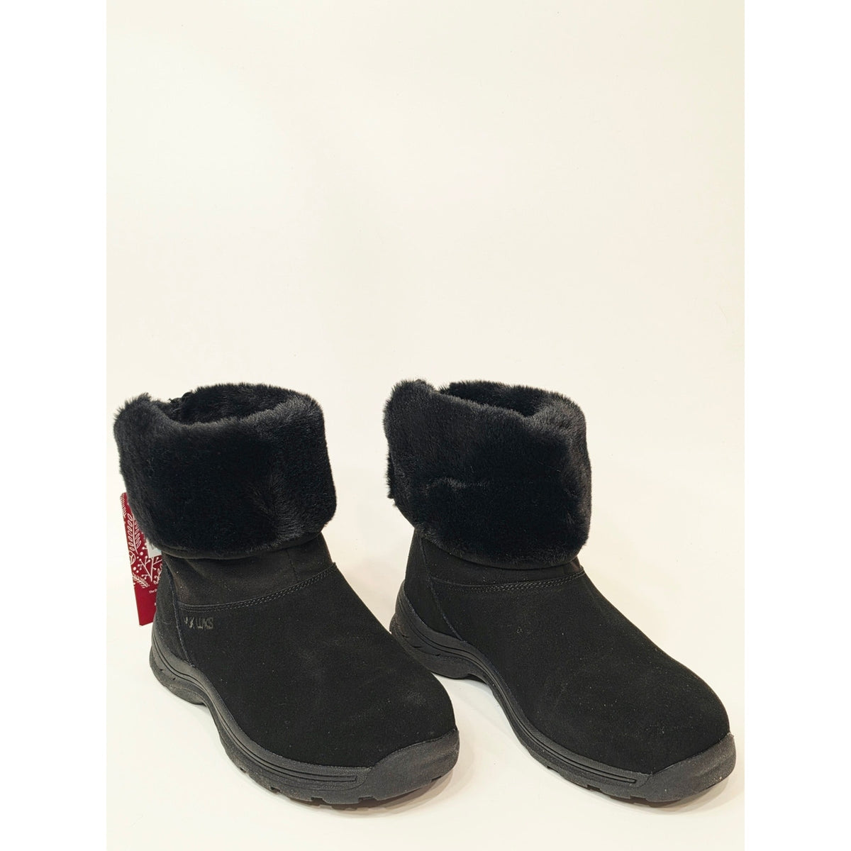 Muk Luks Ariel Water-Repellent Suede Winter Boots in black Wide Size