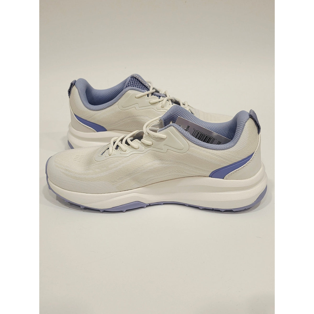 Khombu Women's Patan Off White and Lavender Sneakers