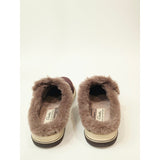 Clarks Cloudsteppers Breeze Myth Merlot Faux Fur Clogs US 7.5 Wide
