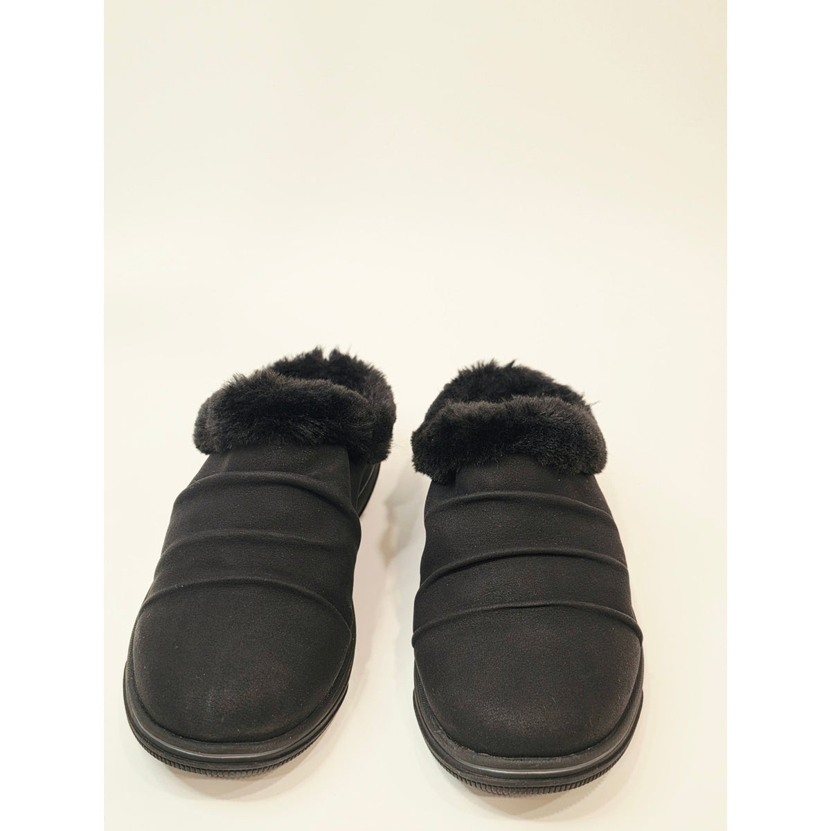 Clarks Cloudsteppers Breeze Willow Faux Fur Clogs Wide Size