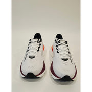 Saucony Ride 19 Men’s White Running Shoes Burgundy & Orange Accent US Size 10