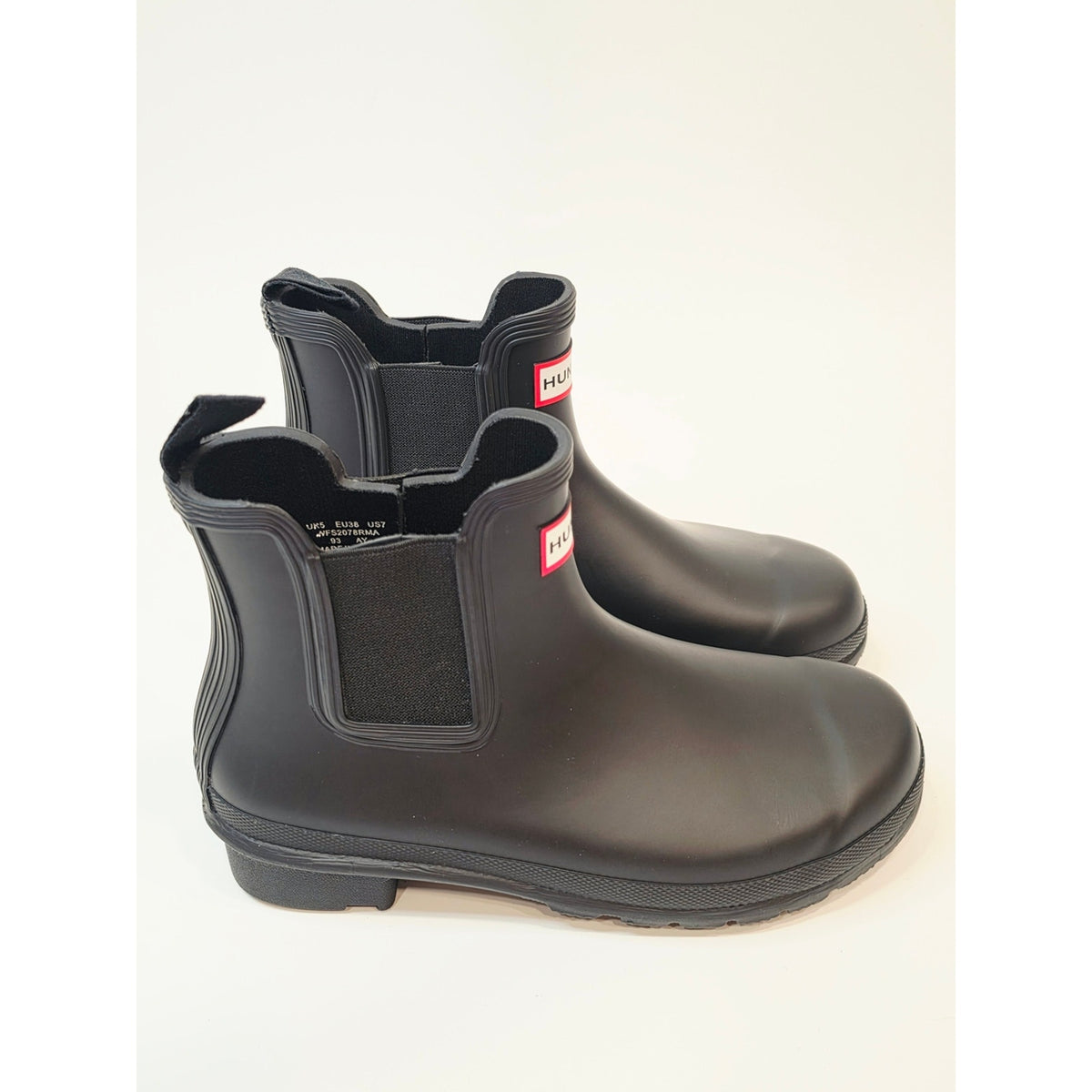 Hunter Black Chelsea Short Rain Boots