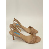 Draper James Alice Floral Appliqué Ankle Strap Sandals – Blush | Size 8.5
