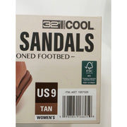 32 Degrees Cool H-Band Sandals Women’s Tan Cushioned Slide Sandals – Size 9