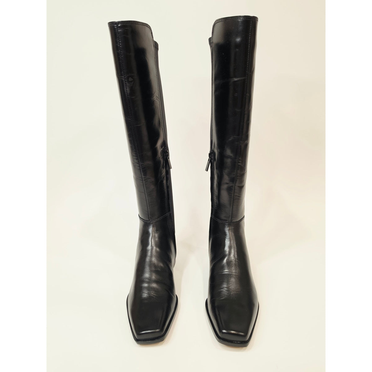 Vince Camuto Librina Black Over-the-Knee Leather Boots