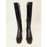 Vince Camuto Librina Black Over-the-Knee Leather Boots