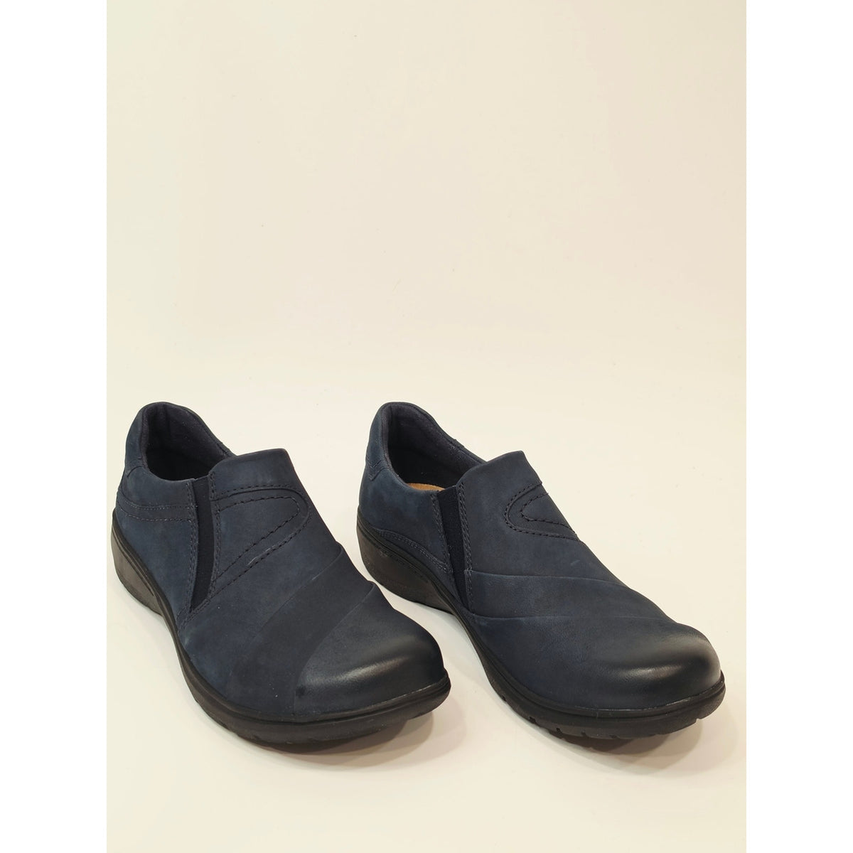 Clarks Carleigh Abby casual comfort loafers Navy Blue