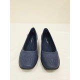 Easy Spirit Women's Alessia Laser-Cut Ballet Flats Dark Blue