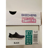 Skechers Women's Hands Free Swift Fit Grey And Black Slip-On Sneakers