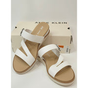 Anne Klein Lalasa Wedge Strappy Sandal White Womens US 8.5