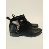 Miz Mooz Slinky Women's Black Leather Ankle Boots