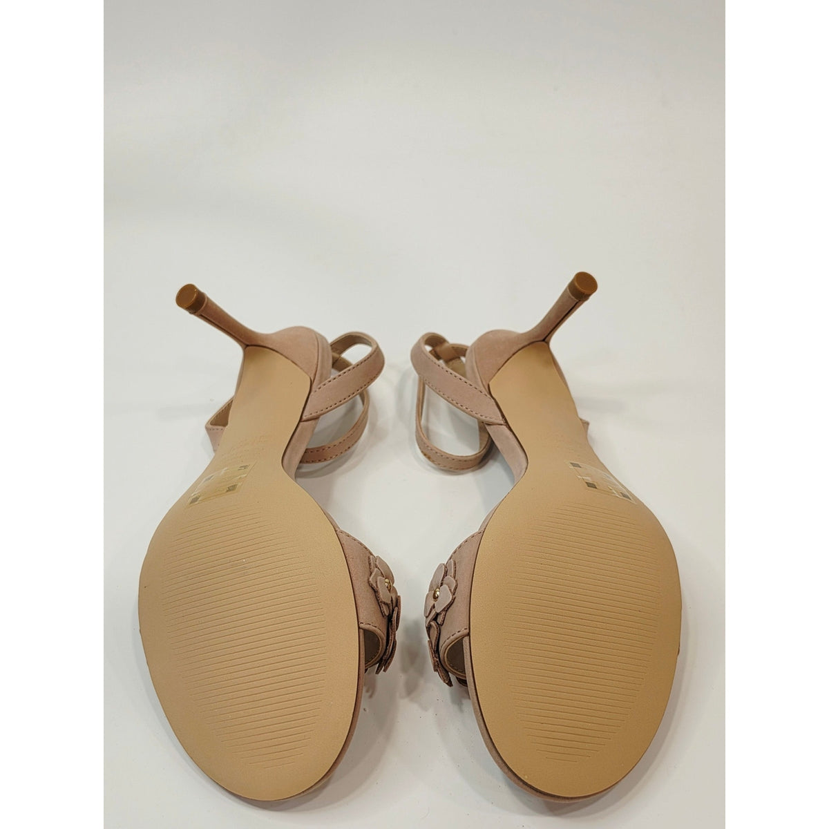 Draper James Alice Floral Appliqué Ankle Strap Sandals – Blush | Size 8.5