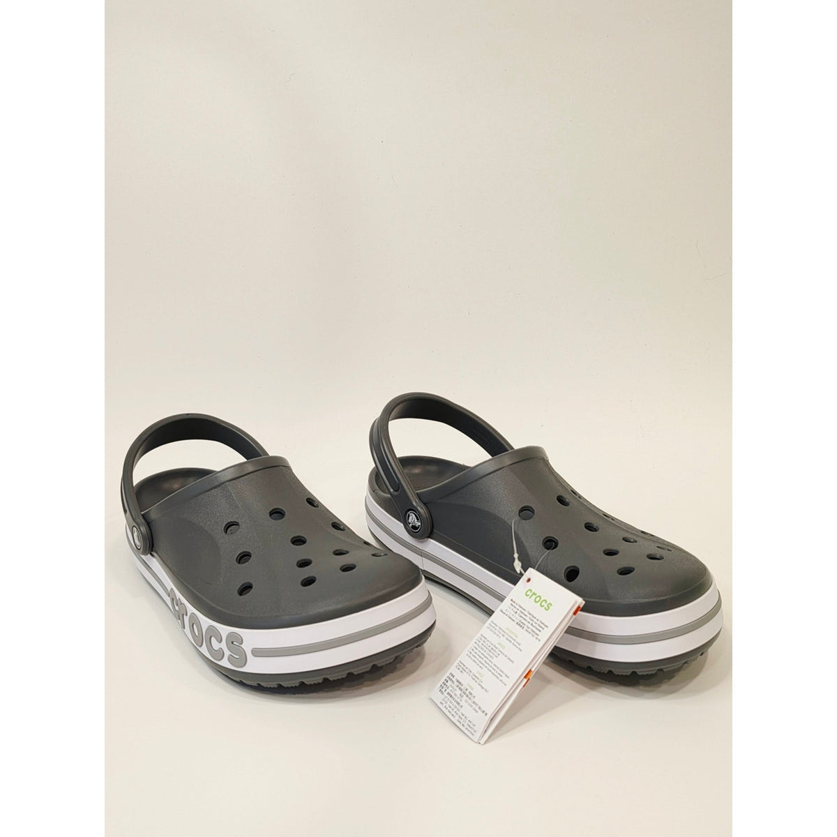 Crocs Unisex Bayaband Clog – Slate Grey/White | Men’s 11