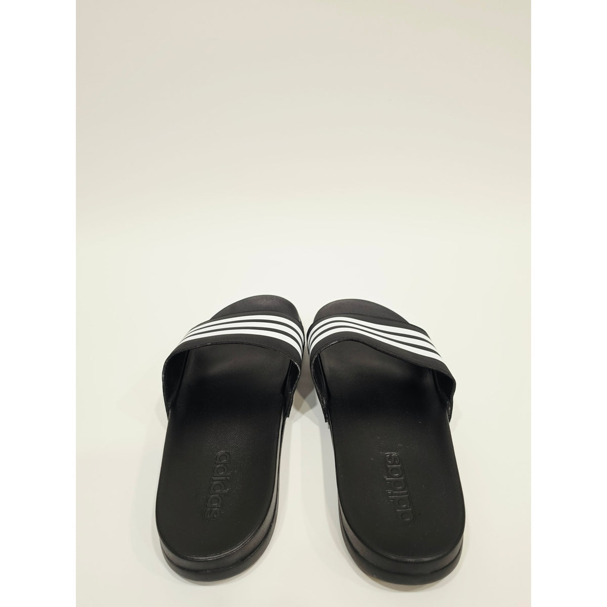 Adidas Adilette Comfort Black and White Slide Sandals
