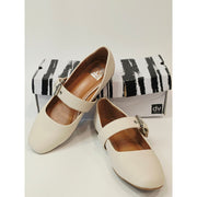 DV by Dolce Vita Munich Women’s Ivory Mary Jane Ballet Flats