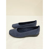 Easy Spirit Women's Alessia Laser-Cut Ballet Flats Dark Blue