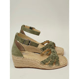 Vince Camuto Jadeya Olive Braided Espadrille Wedge Sandals