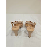 easy street Starlight Nude Slingback Peep-Toe Heels