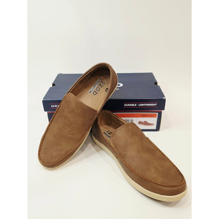 IZOD Seapoint Men’s Slip-On Casual Loafers in Tan