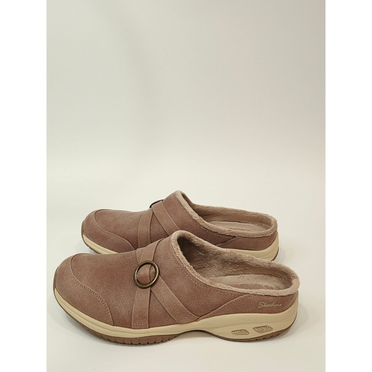 Skechers Women's Commute Time Cozy Slip-On Clog Mule - Mauve